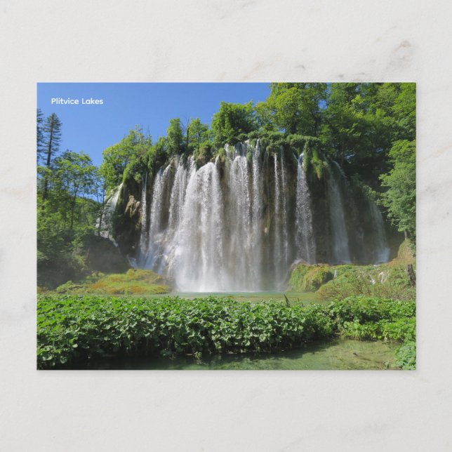 Plitvicer Seen Kroatien Feiertagspostkarte (Vorderseite)