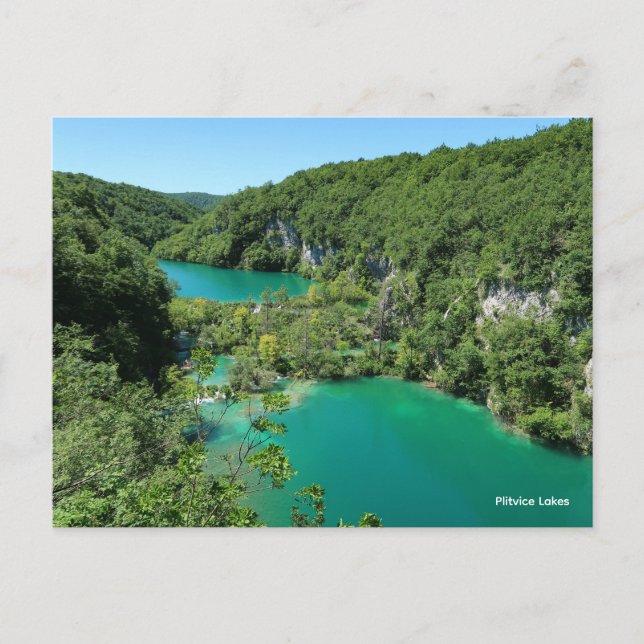 Plitvicer Seen Kroatien Feiertagspostkarte (Vorderseite)
