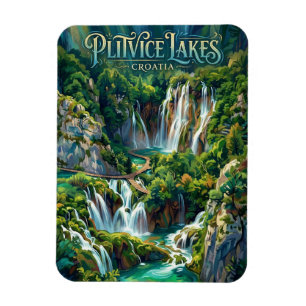 Plitvicer Seen Kroatien Magnet