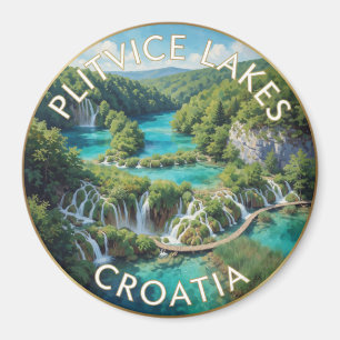 Plitvicer Seen Kroatien Türkisfarbene Wasserfälle Magnet
