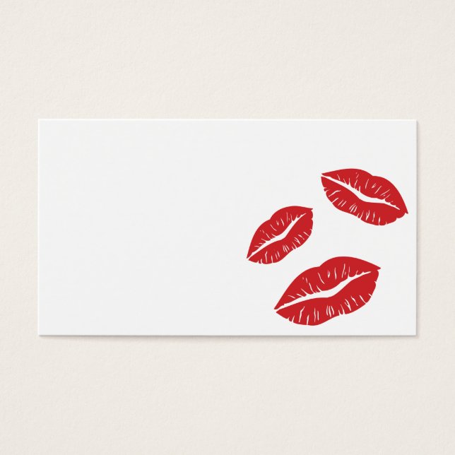 PLKR LIEBE KISSES RED LIPS SMILES (Vorderseite)