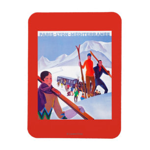 PLM-Bahn Werbeplakat Magnet