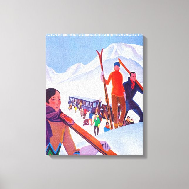 PLM-Bahnförderplakat Leinwanddruck (Vorderseite)