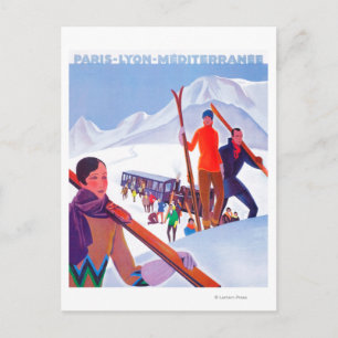 PLM-Bahnwerbeplakat Postkarte