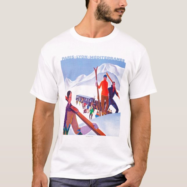 PLM förderndes Bahnplakat T-Shirt (Vorderseite)