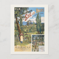 PLM Sail les Bains Frankreich Vintage Poster 1895