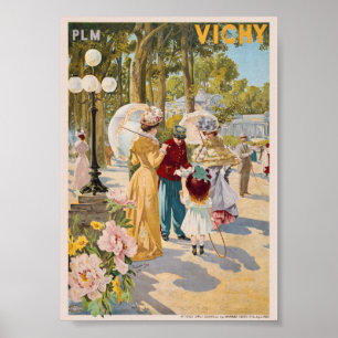 PLM Vichy Frankreich Vintage Poster 1899