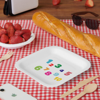 Plombennummern Pappteller