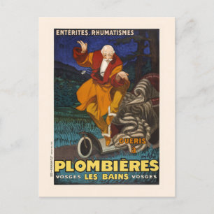 Plombières les Bains Vintage Poster 1931 Postkarte