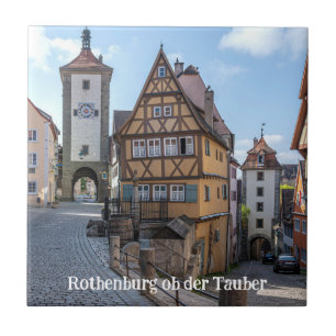 Plönlein in Rothenburg ob der Tauber, Deutschland Fliese