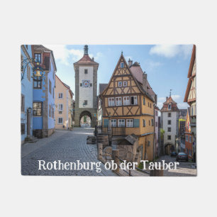 Plönlein in Rothenburg ob der Tauber, Deutschland Fußmatte