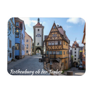 Plönlein in Rothenburg ob der Tauber, Deutschland Magnet