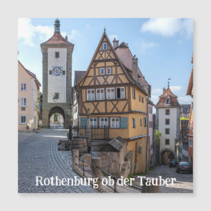 Plönlein in Rothenburg ob der Tauber, Deutschland Magnetkarte