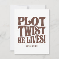 Plot Drehung Er lebt Luke 24:23 Bibel Verse