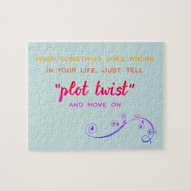 Plot Twist Humorous Book Club   Puzzle (Horizontal)