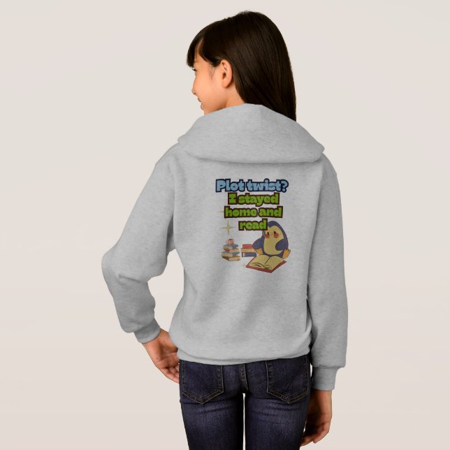 Plot Twist Pullover mit Penguin-Ästhetik Buchliebh (Schwarz voll)