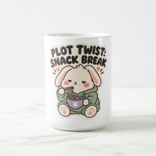 Plot Twist Snack Pause Kuschel-Nudel-Hase Kaffeetasse