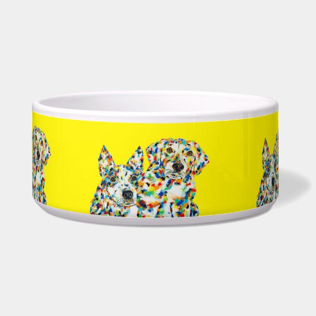 Plott Hound & Australian Shepherd Dog Bowl Napf (Vorderseite)