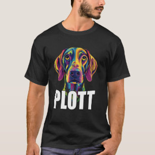 Plott Hound Gesicht Farbiger Coonhound Hundeliebha T-Shirt
