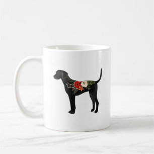 Plott Hound Hund Breed Boho Silhouette Kaffeetasse