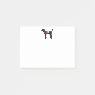 Plott Hound Hund Breed Boho Silhouette Post-it Klebezettel