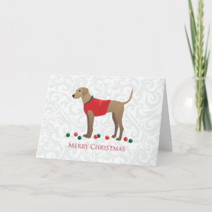 Plott Hound Jagd Hund Frohe Weihnachtsgestaltung Feiertagskarte