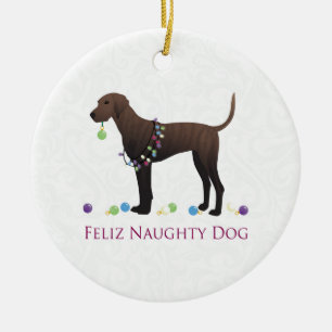 Plott Hound Weihnachten Keramik Ornament