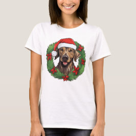 Plott Hound Weihnachtskranz T-Shirt