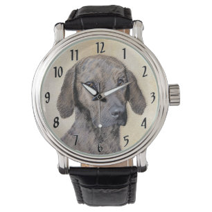 Plott-Malerei - Süße originelle Hundekunst Armbanduhr