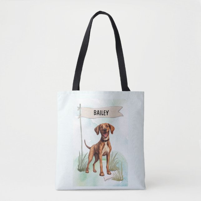 Plott-Wasserfarbe Personalisierter Hund (Vorderseite)