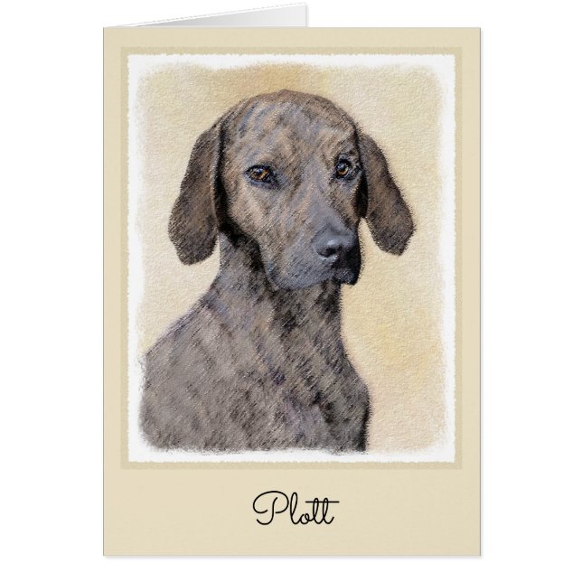 Plottengemälde - Niedliche Original Hundkunst (Vorne)