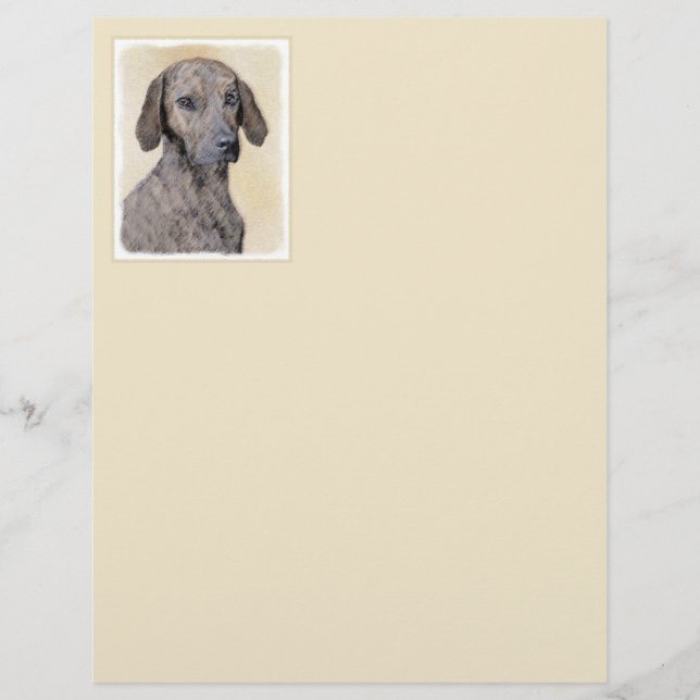 Plottengemälde - Niedliche Original Hundkunst (Vorderseite)