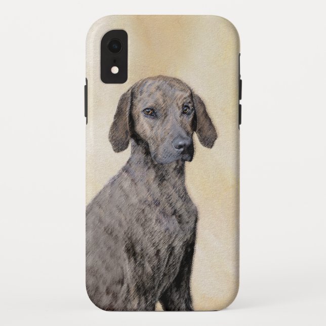 Plottengemälde - Niedliche Original Hundkunst Case-Mate iPhone Hülle (Rückseite)
