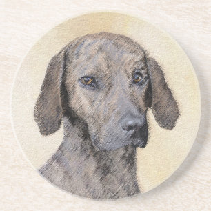 Plottengemälde - Niedliche Original Hundkunst Getränkeuntersetzer
