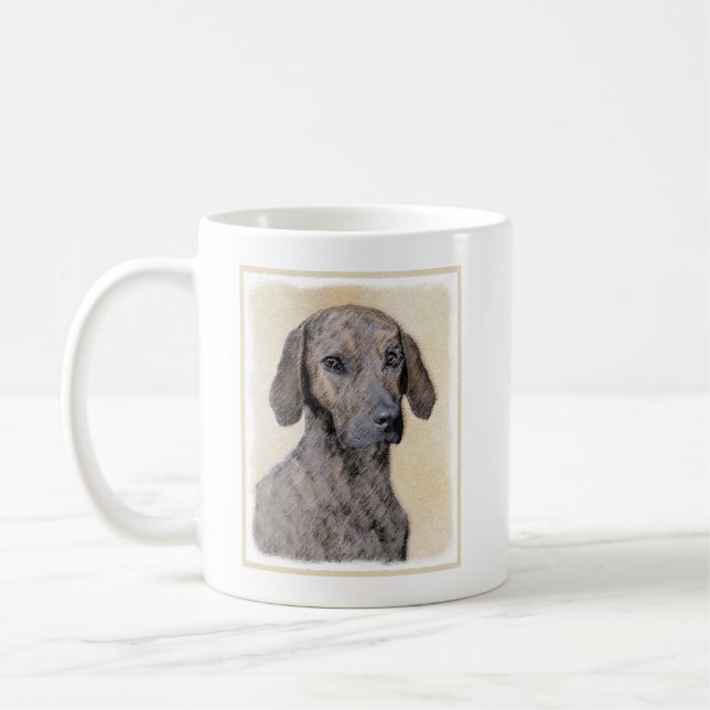 Plottengemälde - Niedliche Original Hundkunst Kaffeetasse (Links)