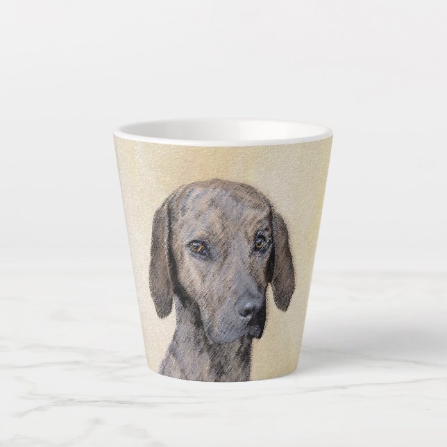 Plottengemälde - Niedliche Original Hundkunst Milchtasse (Vorderseite)