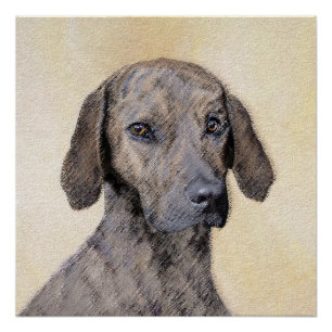 Plottengemälde - Niedliche Original Hundkunst Poster