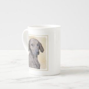 Plottengemälde - Niedliche Original Hundkunst Prozellantasse