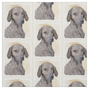 Plottengemälde - Niedliche Original Hundkunst Stoff