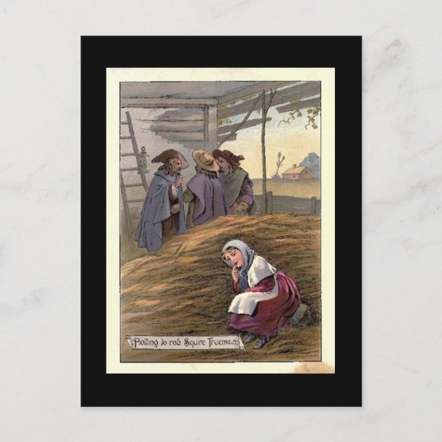 Plotting to rob Squire Trueman Postkarte (Vorderseite)
