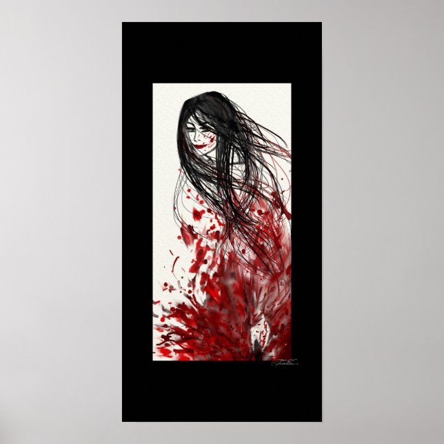 Plötzlich: Ein Abstraktes Manga-Poster (LARGE) Poster (Vorne)