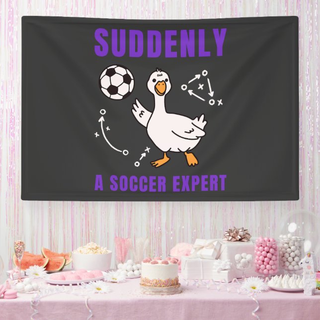 Plötzlich ein Fußball Experte Banner (Party)