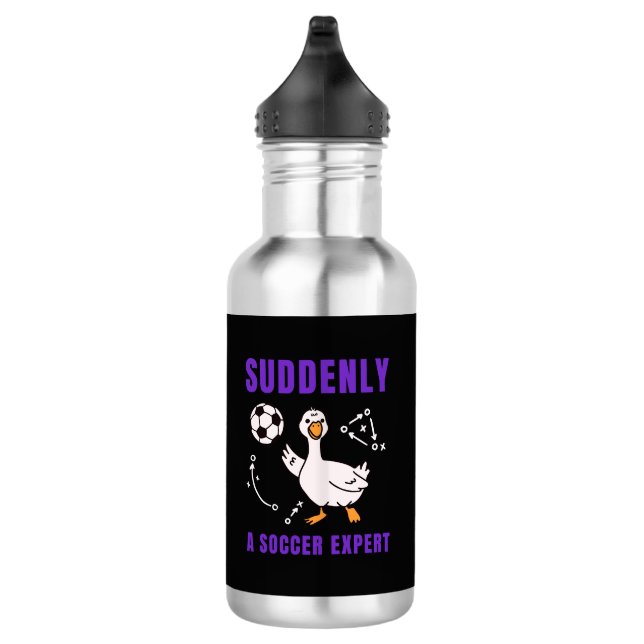 Plötzlich ein Fußball Experte Edelstahlflasche (Rechts)
