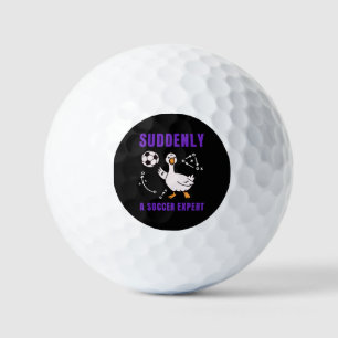 Plötzlich ein Fußball Experte Golfball