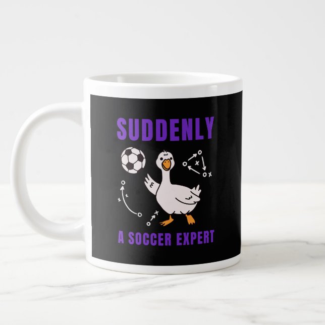 Plötzlich ein Fußball Experte Jumbo-Tasse (Links)
