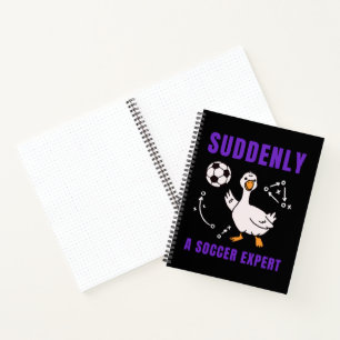 Plötzlich ein Fußball Experte Notizbuch