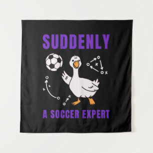Plötzlich ein Fußball Experte Wandteppich