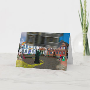 Plötzlich ging alles falsch für die verworrene Hex Feiertagskarte