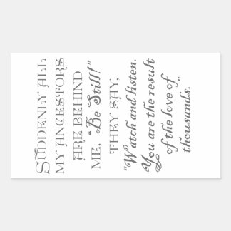 Plötzlich sind alle meine Vorfahren hinter mir: "S Rechteckiger Aufkleber