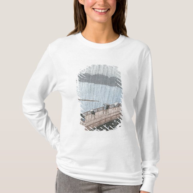 Plötzliche Dusche über Shin-Ohashi Brücke und T-Shirt (Vorderseite)